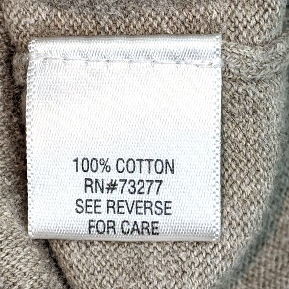 Sonoma X-Large Beige Cotton Pullover V-Neck Sweater 44d - Picture 4 of 7